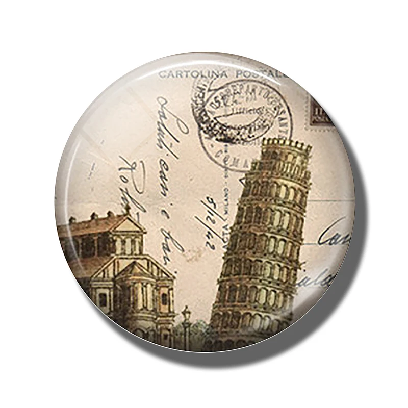 PACK OF 3 Италия холодильник для путешествия магнит Рим Милан Naples Torino Палермо Итальянский Сувенир стекляные магниты на холодильник доска сообщений наклейки - Цвет: PACK OF 3