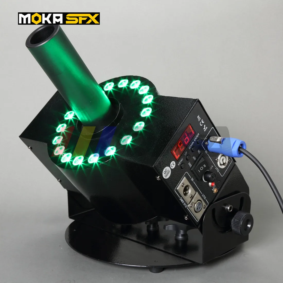 10 шт./лот DMX512 18 светодиодов 110/220 В переменного тока LED C02 машина крио струйные пушки