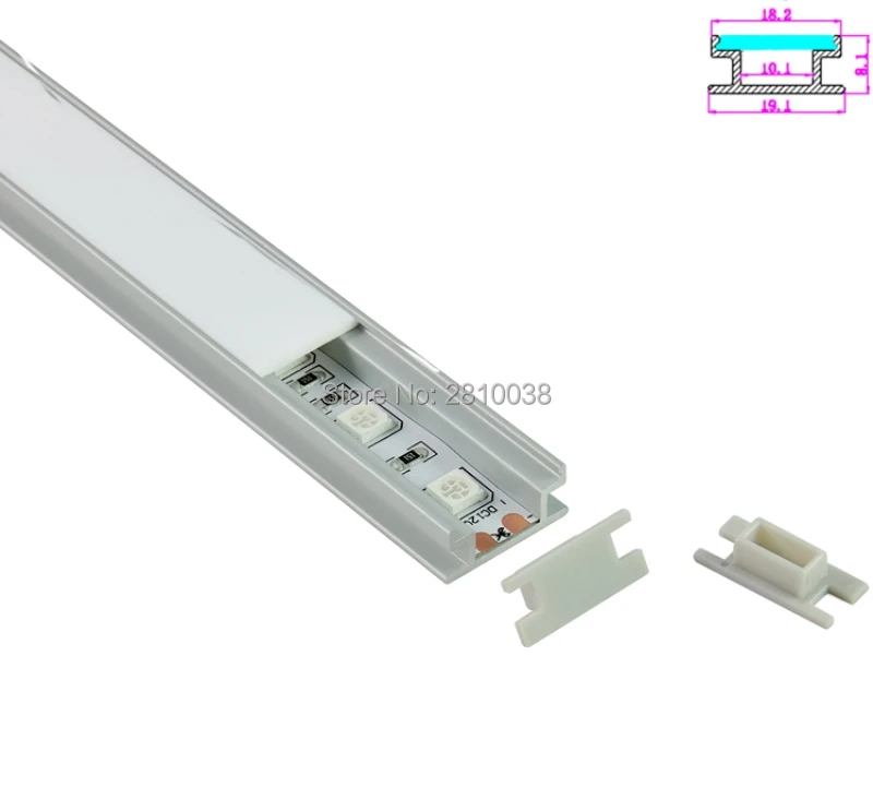 10X0 5 MSets/лот H тип экструдированный профиль светодиодной ленты от AL6063 Led