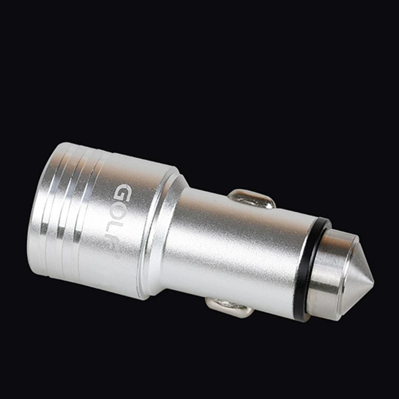 Metal Bullet 2.1A 1A Dual USB Output Fast Charging Auto Car Charger for iPhone Samsung Xiaomi Redmi Huawei Honor Android Phone | Мобильные