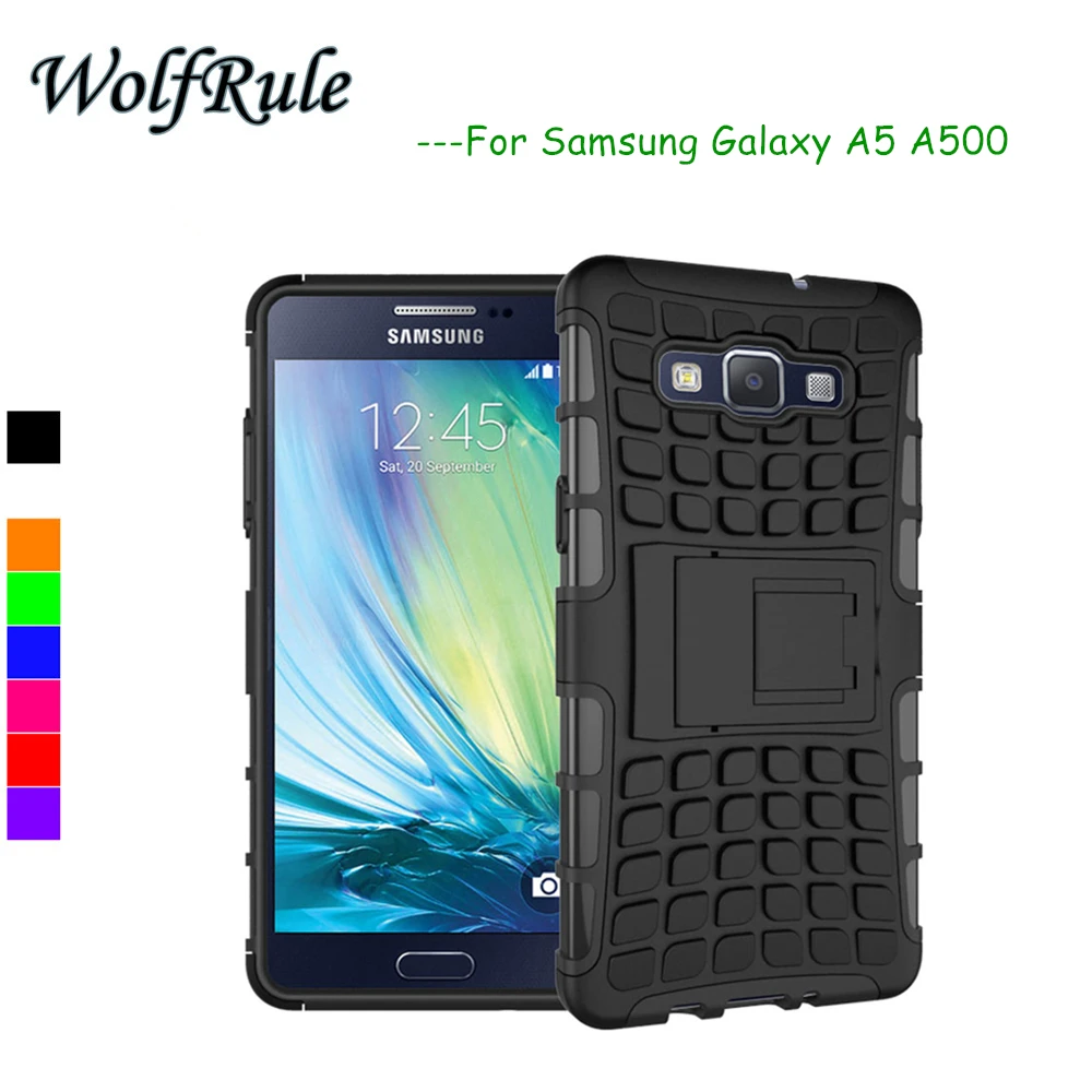 Wolfrole для samsung Galaxy A5 Силиконовый противоударный чехол + пластиковый A500 2015 сумка|for