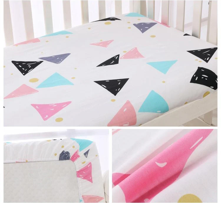 Простыня из хлопка детская кроватка/корзина/чехол для матраса популярные