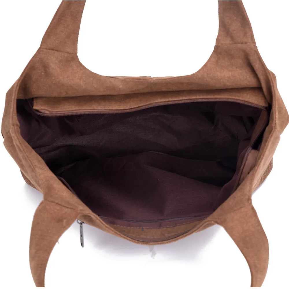 Aelicy @ винтажная Женская однотонная Повседневная Сумка-тоут Холщовая Сумка сумка