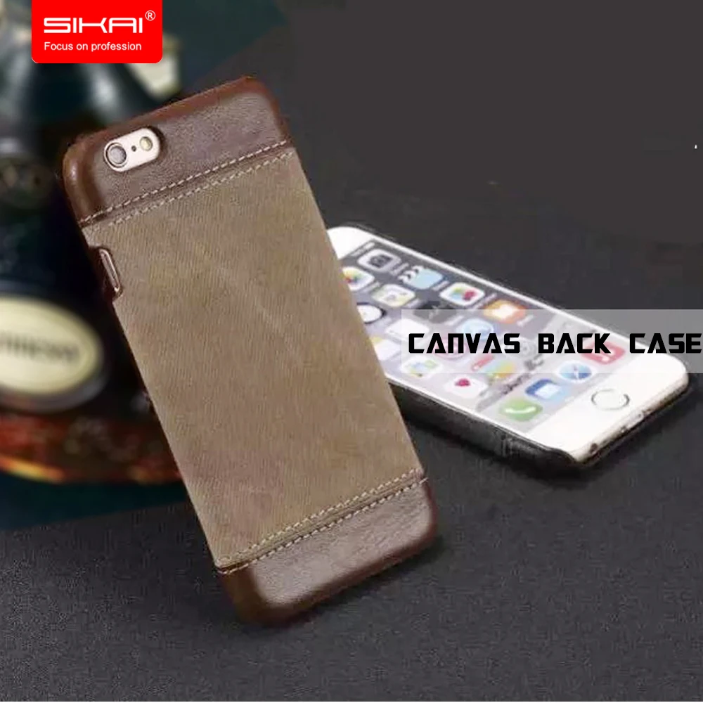 Для Iphone 6 Plus s plus Телефон Случаях Ковбой Denim джинсы Холст Кожаный Чехол для iPhone