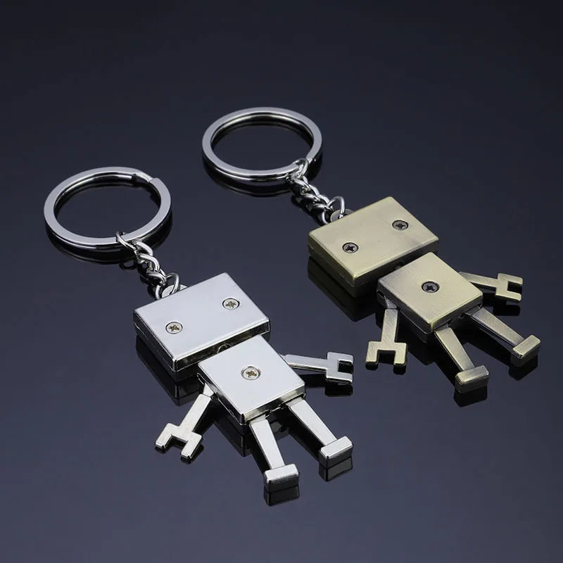 Металлический креативный робот брелок для ключей продвижение подарок