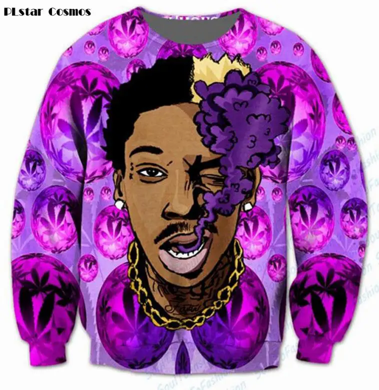 3 PLstar Космос Поп панк хип хоп Dizzy Arts Wiz Khalifa 3D Толстовка женские/мужские пуловеры толстовки Верхняя одежда повседневные свободные топы - Цвет: 3