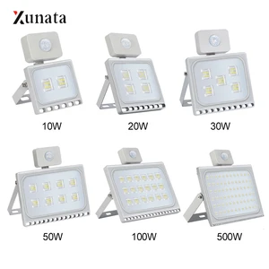 Светодиодный прожектор с датчиком движения, 220 В