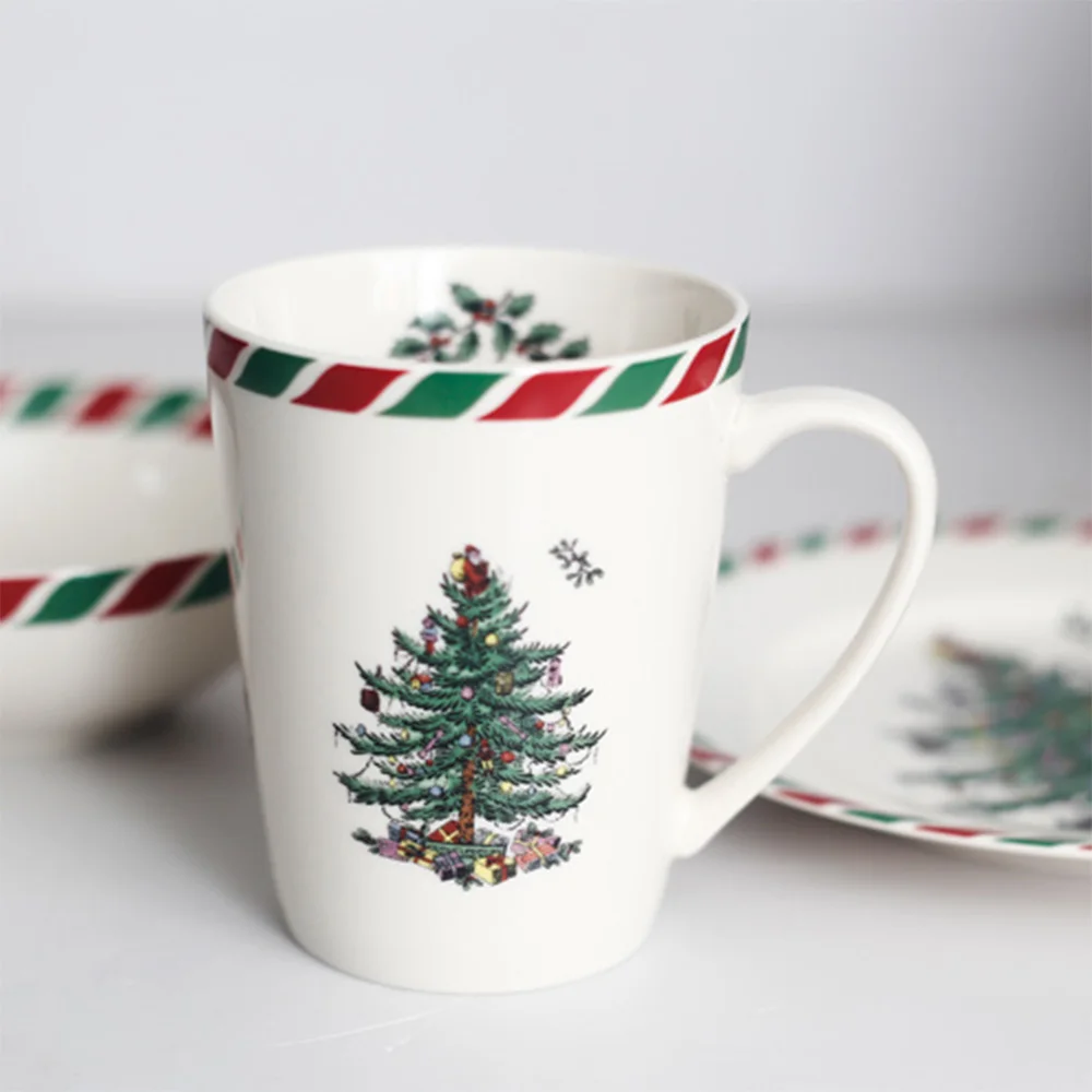 Классическая Рождественская кружка на елку 14 унций 400 мл роскошная в