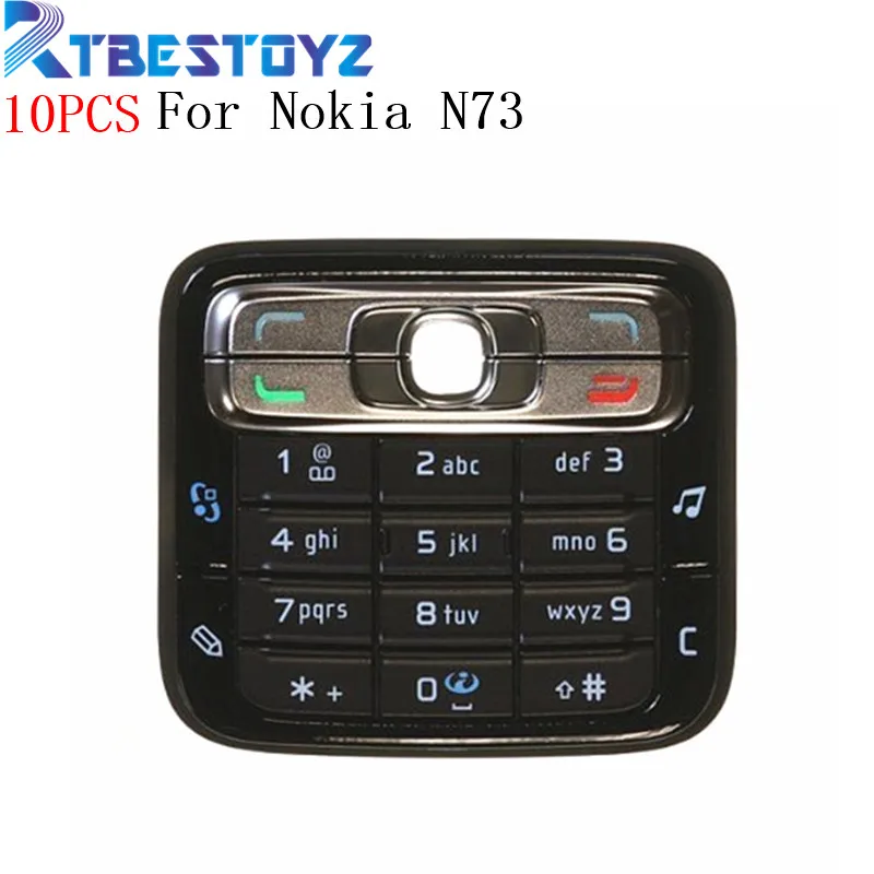 RTBESTOYZ 10 шт./лот Клавиатура кнопочная клавиатура чехол Корпус для Nokia N73 |