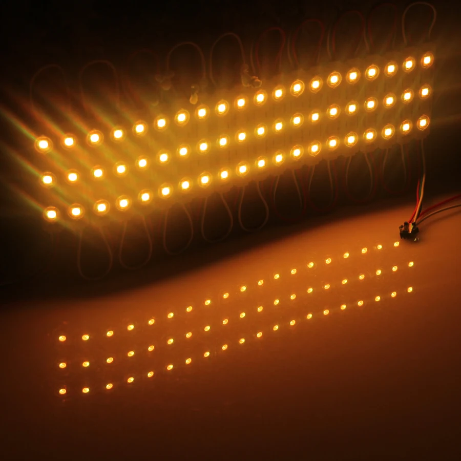 20 шт./лот 3 светодиодный s 5050 SMD RGB светодиодный пиксельный модуль водонепроницаемый 2811 IC DC12V рекламный светильник, светодиодный подсветка для буквы канала