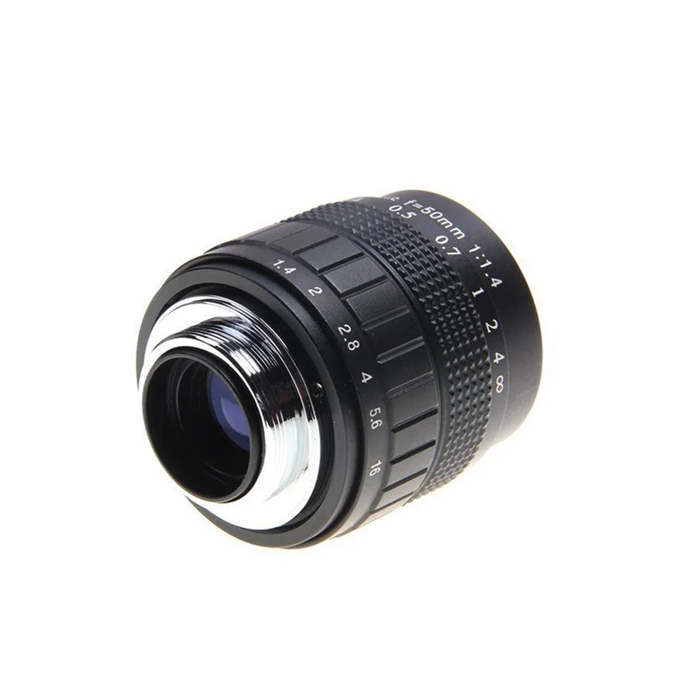 Фуцзянь 50 мм F1.4 CCTV объектив C адаптер макро кольцо для Canon M M2 M3 M5 M10 беззеркальная