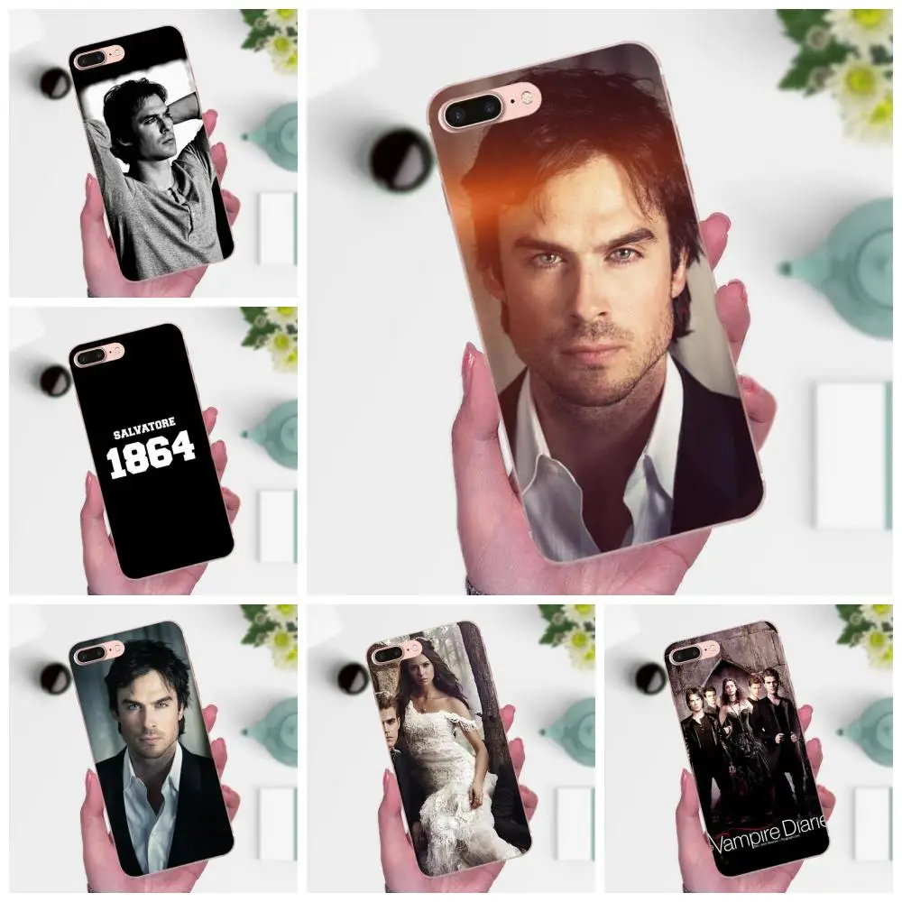 Дневники вампира Мягкий ТПУ сотовый телефон для Huawei P7 Honor 4C 5A 5C 5X 6 6C 6A 6X 7 7X 8 9 V8 V10 Y3II