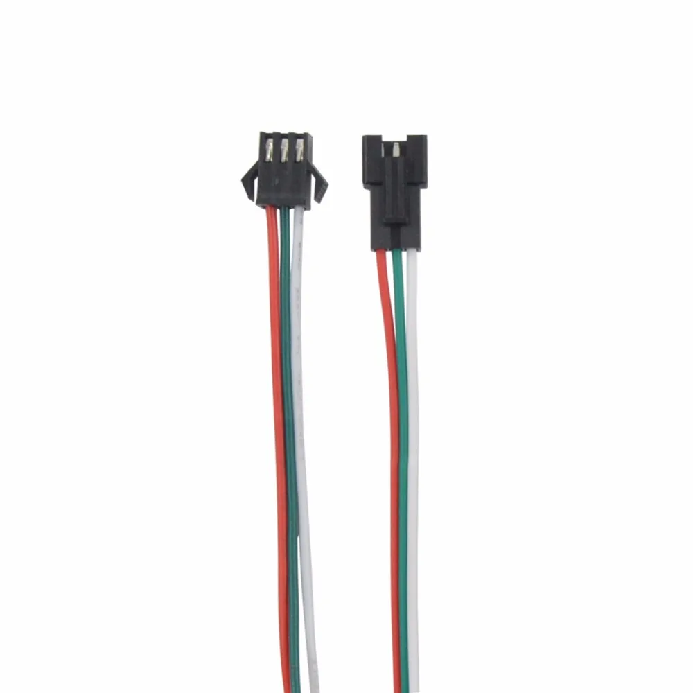 5 ~ 100 м 12В WS2811 20 пикселей 60leds/M 5050 RGB LED Цифровой белый цвет полоса IP67 белый/черный PCB 1