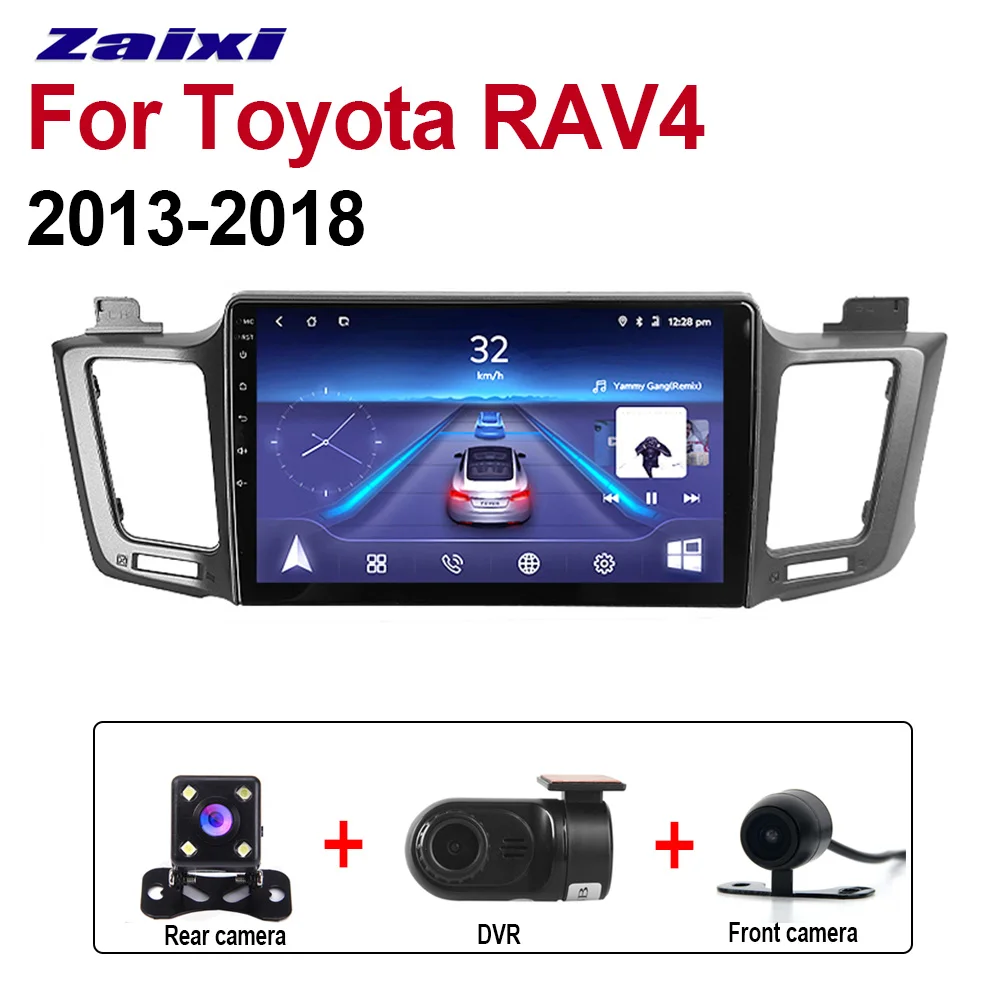 Extra 3 Accessories ZaiXi 2 Din Автомобильный мультимедийный плеер Android 9 авто радио для Toyota RAV4 2013~ DVD gps 8 ядер 4 Гб+ 32 Гб Bluetooth WiFi HD - Цвет: Extra 3 Accessories