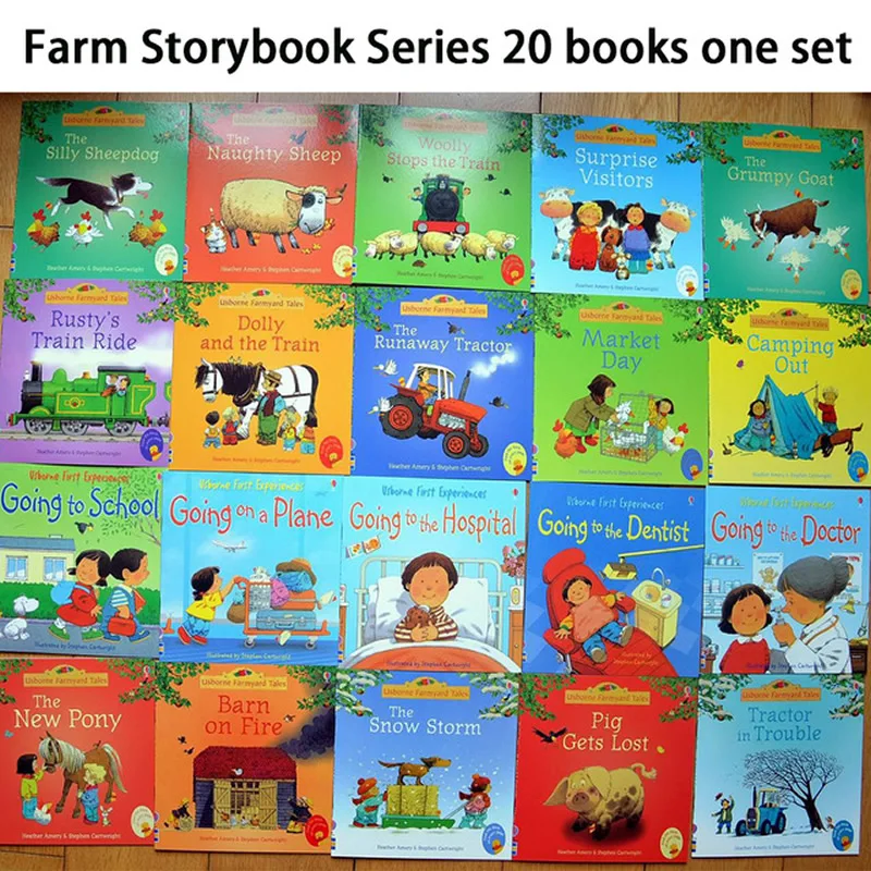 20 шт./компл. 15x15 см Usborne фото книги для детей и малышей знаменитая история