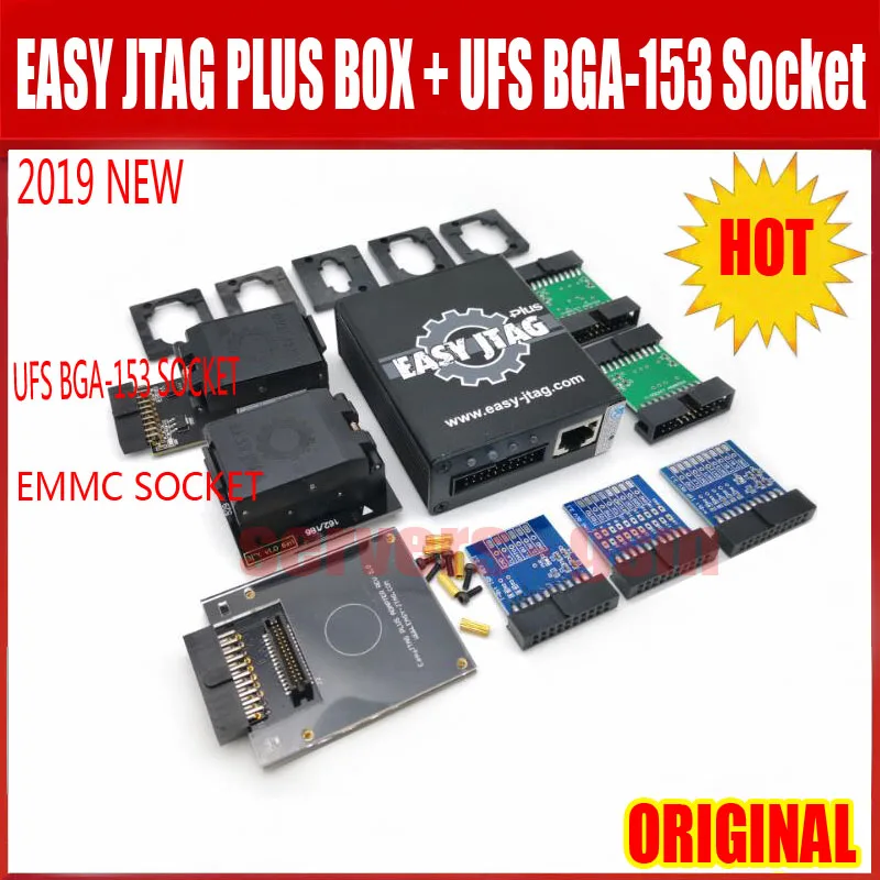 Новая версия Полный комплект легкий Jtag плюс коробка + EMMC разъем легкая джтаг UFS BGA