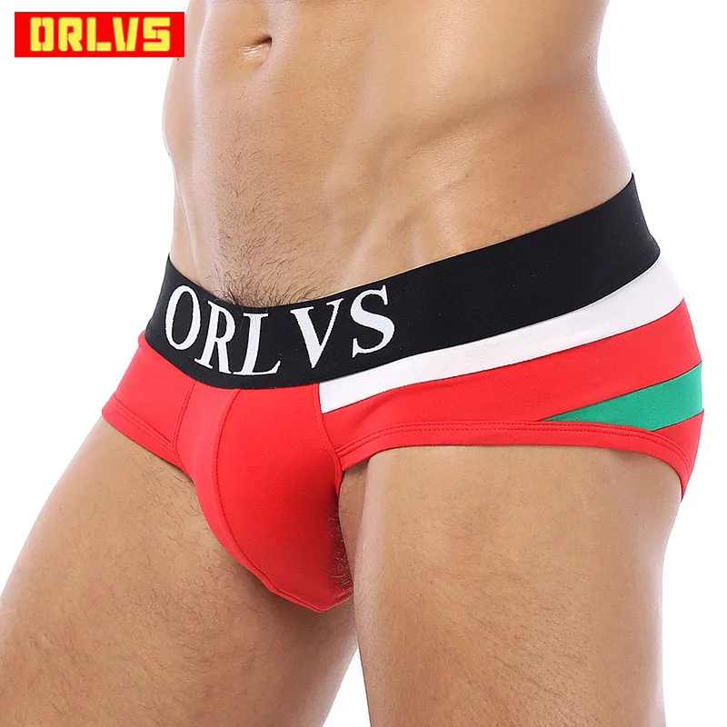 Мужские трусы брифы из чистого хлопка черные однотонные сексуальное нижнее