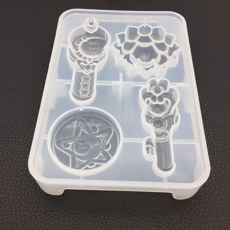 3D мультфильм Волшебная палочка Форма Зеркало силиконовый лимонный шоколад