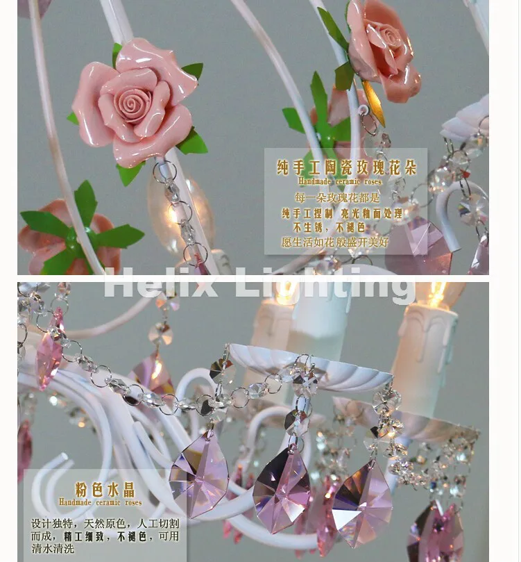 Бесплатная доставка Современная белая европейская люстра лампа Lustre Light 3L/5L/8L