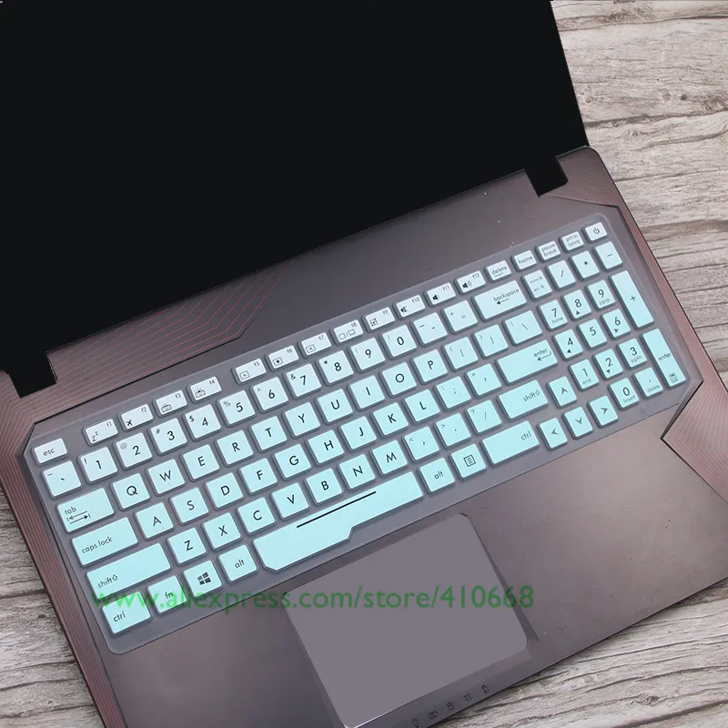 GradualSkyblue 15 17 дюймов Тетрадь крышка клавиатуры для ноутбука Asus ROG strix ZX53VW FZ53VD FX553VE FX553VD FX53VW GL753VE GL553VD - Цвет: GradualSkyblue