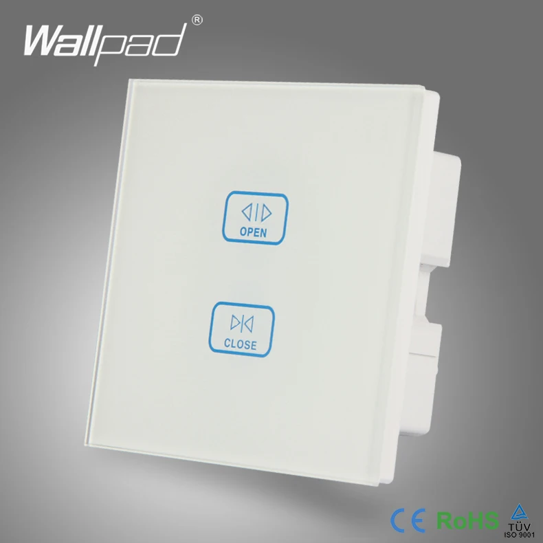Умный дом Wallpad белый 110 250 В стеклянный переключатель 2 х канальный беспроводной