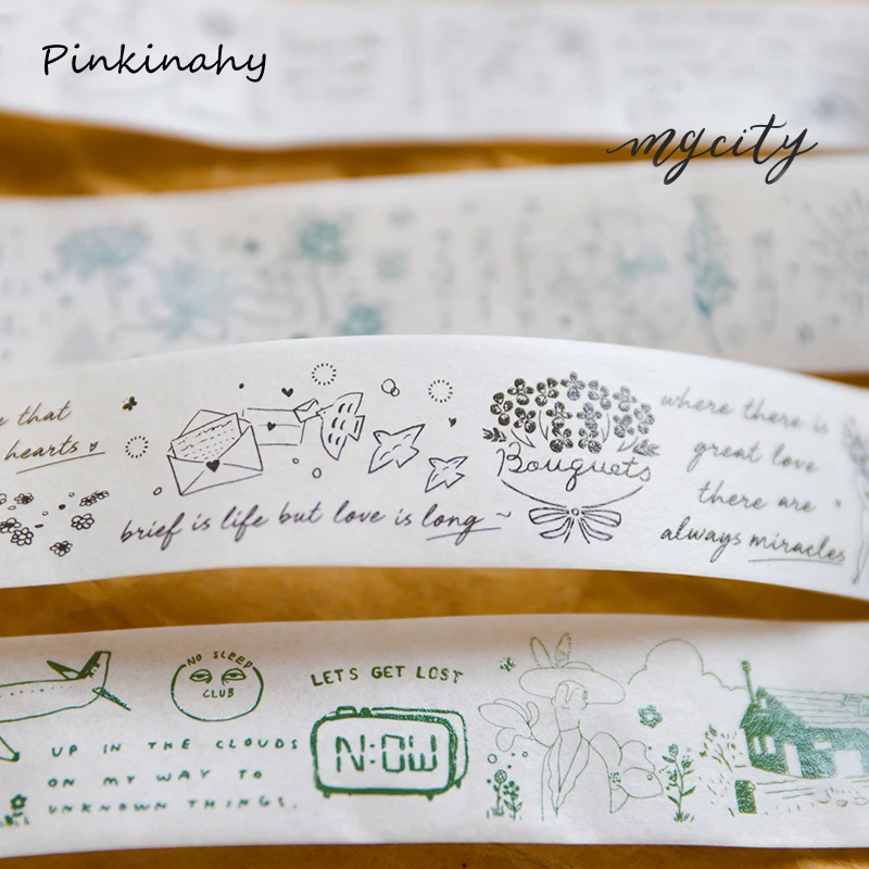 Вкусная еда Alice Flowers Collage Bullet Journal набор декоративного скотча васи клейкая лента DIY Скрапбукинг наклейка этикетка маскирующая лента