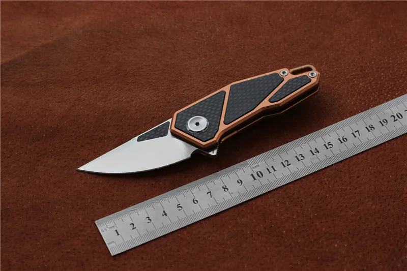 Складной нож MAXACE Co. ZKC A01A Флиппер CF + алюминиевая ручка (2 5 дюйма 204P) уличный