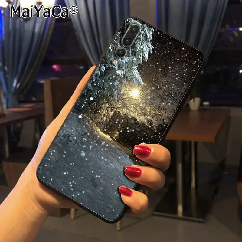 Maiyaca пейзаж зимний светильник снег уникальный дизайн новейший модный чехол для телефона для huawei Honor 9 Honor 10 P20 чехол Coque