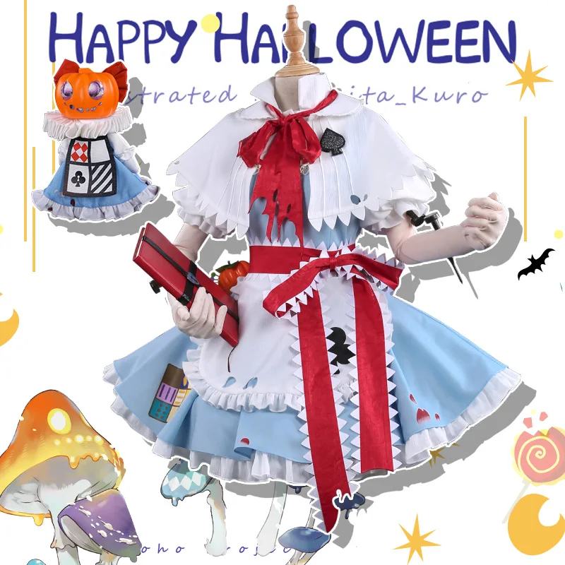 Аниме! Женский карнавальный костюм в стиле Лолиты Touhou Project бесплатная доставка