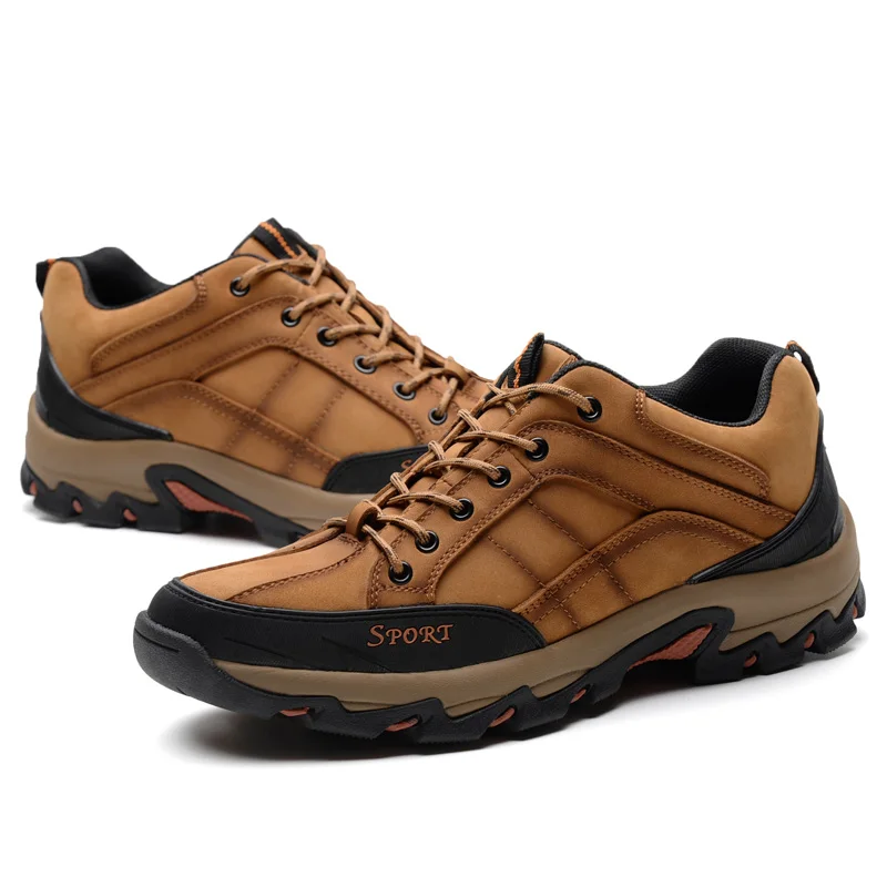 Распродажа сезон осень зима походная обувь из натуральной кожи мужские