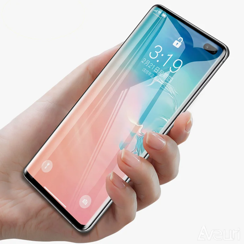 Закаленное стекло для Samsung Galaxy S10 Plus + S10E Защитное экрана UV Ligh S9 Note 9 | Мобильные