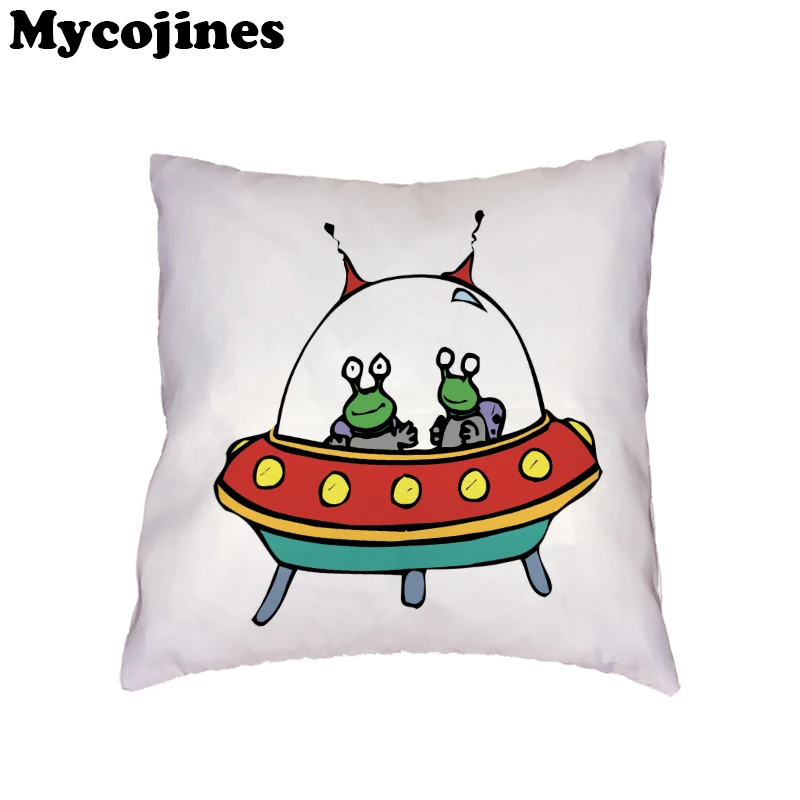 Промоакция наволочка с мультяшным космосом Инопланетянин астронавт ракета