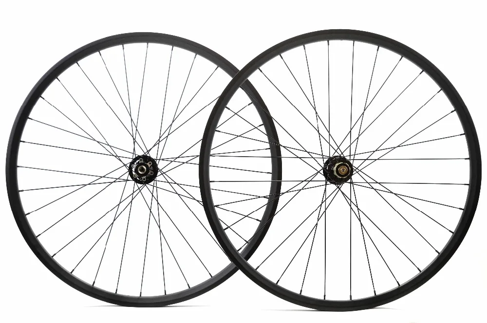 

1400g!29ER 27mm Width 25mm depth MTB hookless Carbon Wheels Mountain bike XC carbon wheelset super light tubuless rim