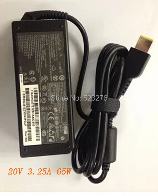 Высококачественный адаптер для ноутбука Lenovo IdeaPad Yoga 10 11 13 11s 20V 3.25A 65W Бесплатная