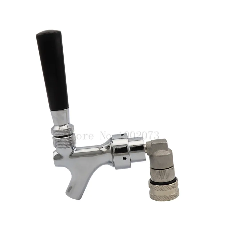 Полированный хромированный кран для пива домашнего пивоварения Keg Tap носик