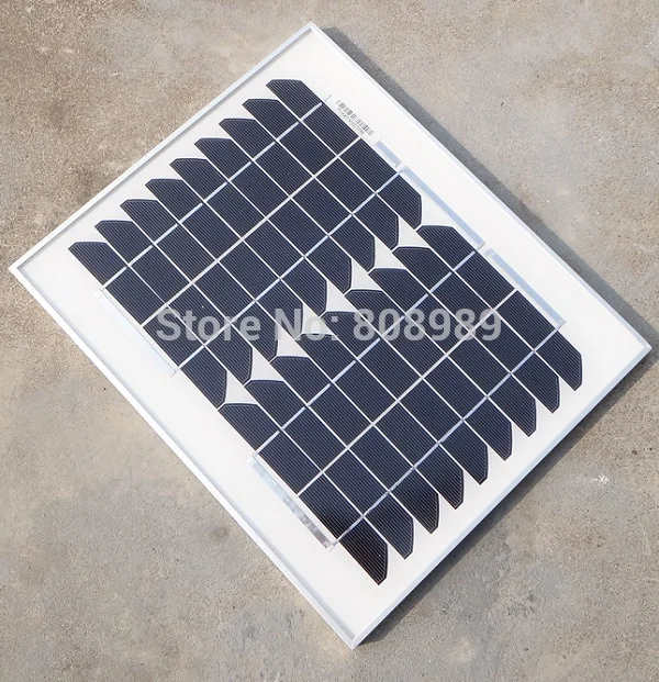 Монокристаллическая солнечная панель BUHESHUI 10 Вт 18 в для 12 В