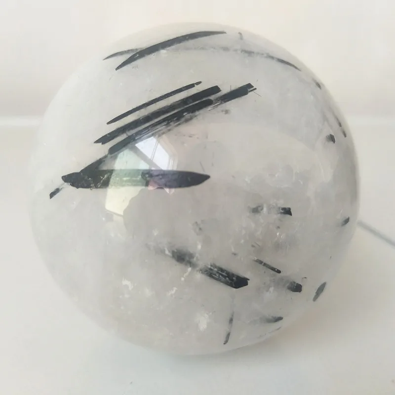 

Natural Black Tourmaline Ball Quartz Crystal Sphere Home Decoration Stone Dark Energy Chakras Witchcraft Reiki Healing Crystals