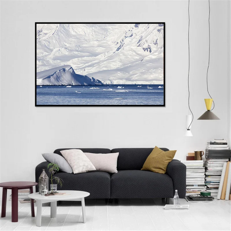 Ice плакат с горами современные украшения дома холст книги по искусству принт