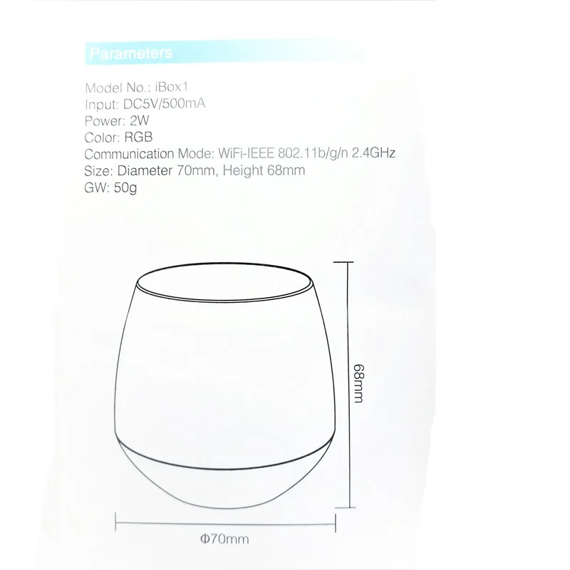 Ibox1 концентратор 2 4G WI FI Ibox умный светильник с цветовой моделью RGB s RF Беспроводной