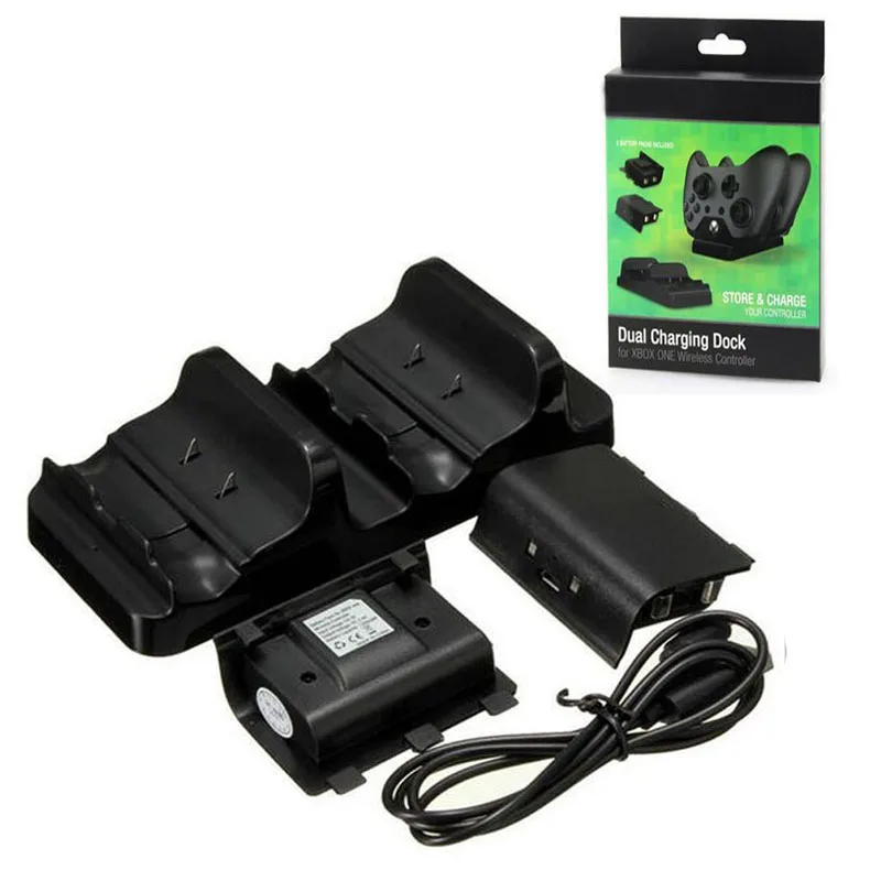 Двойное зарядное устройство для док-станции + 2 аккумуляторных аккумулятора