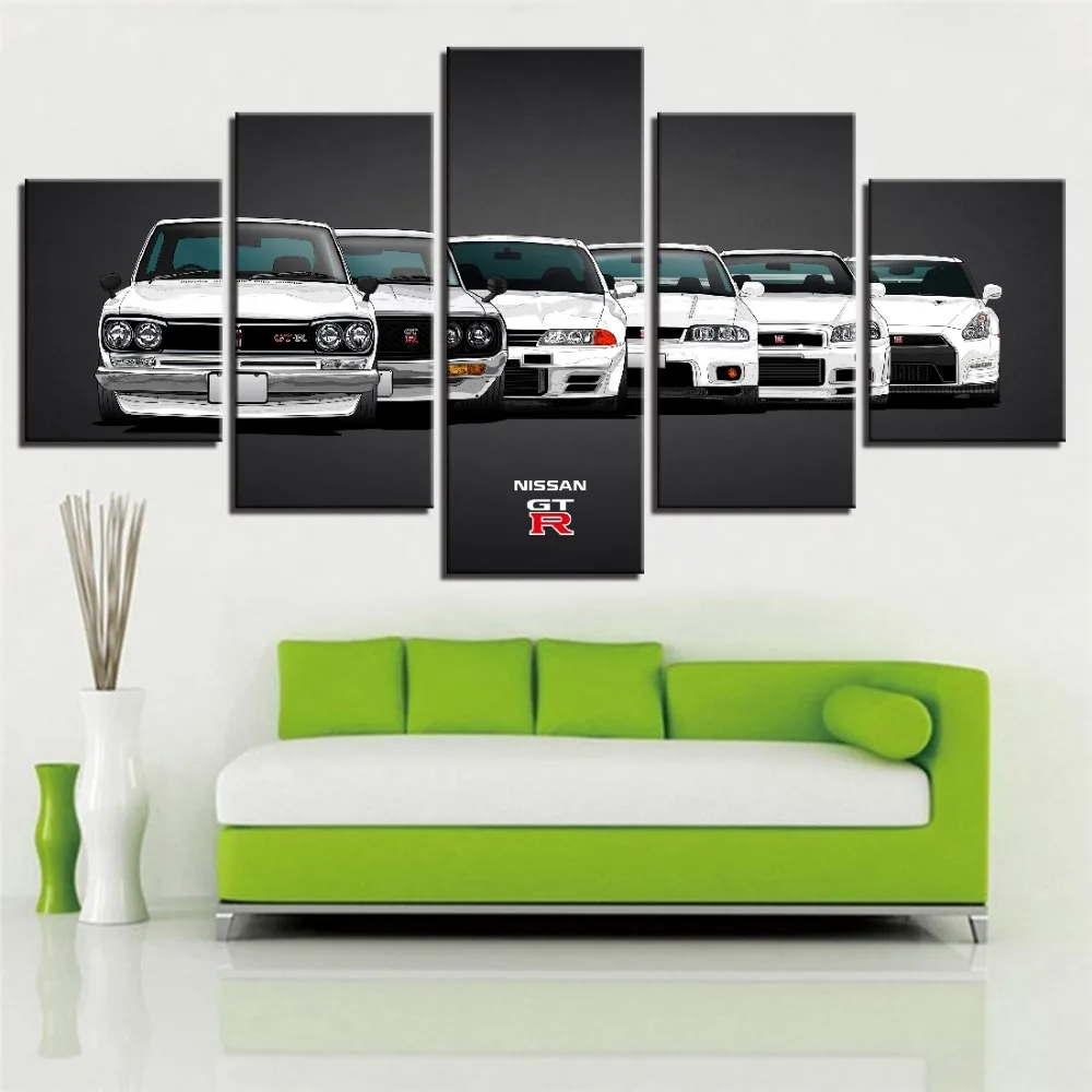 Картина на холсте фотография HD фотообои современные 5 шт. Nissa Skyline Gtr картины для