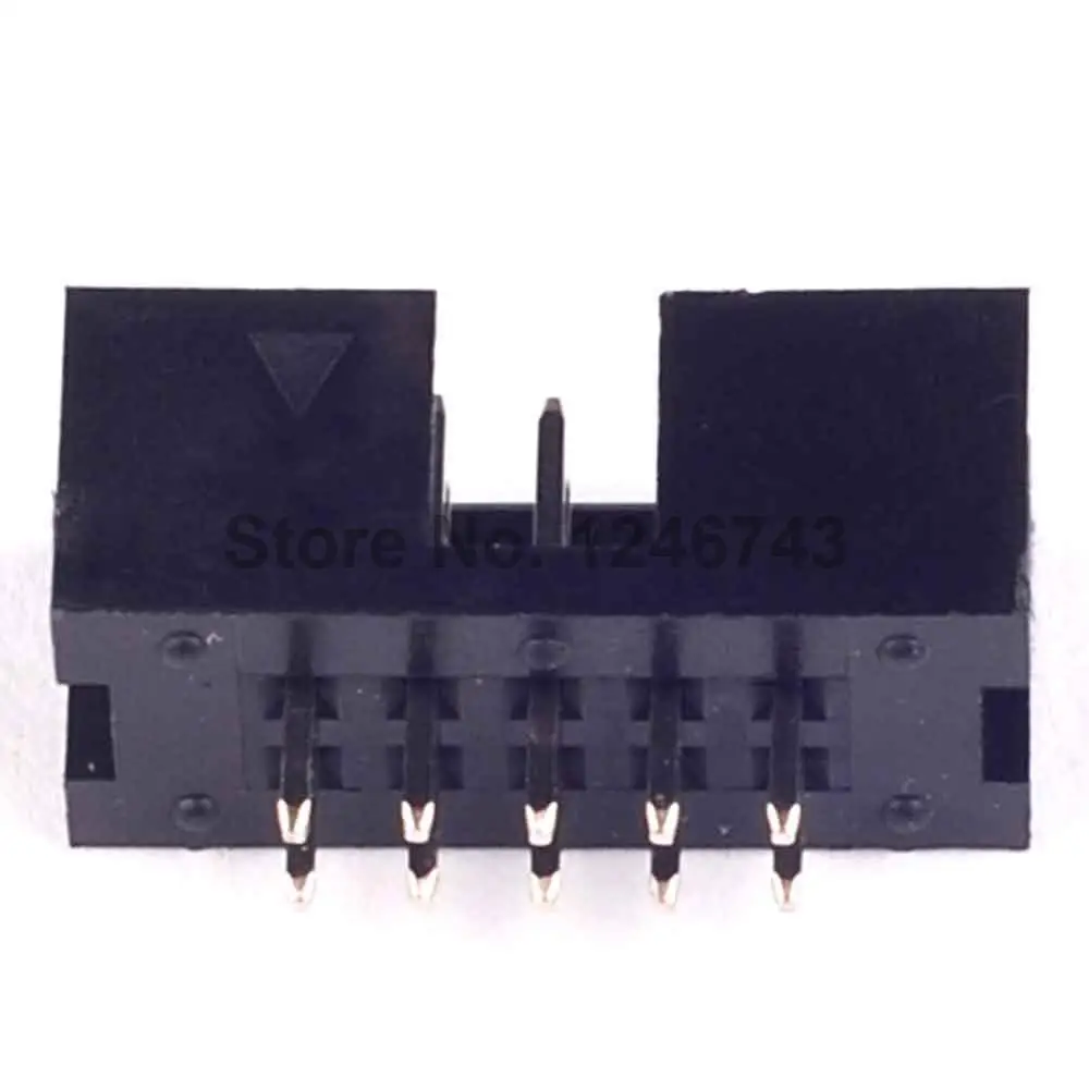 50 шт. DC3 10 Pin кожух штыревой разъем 2 54 мм|connector 2.54mm|connector 10connector male |