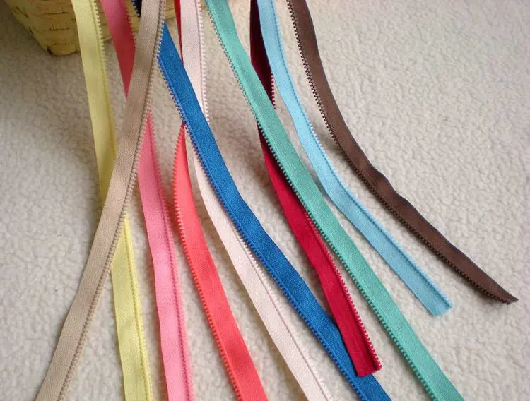 20 ярдов 3# двунаправленный нейлон смолы застежки-молнии для шитья DIY мешок Лоскутные аксессуары односторонняя двухцветная молния подарок 20 Съемник