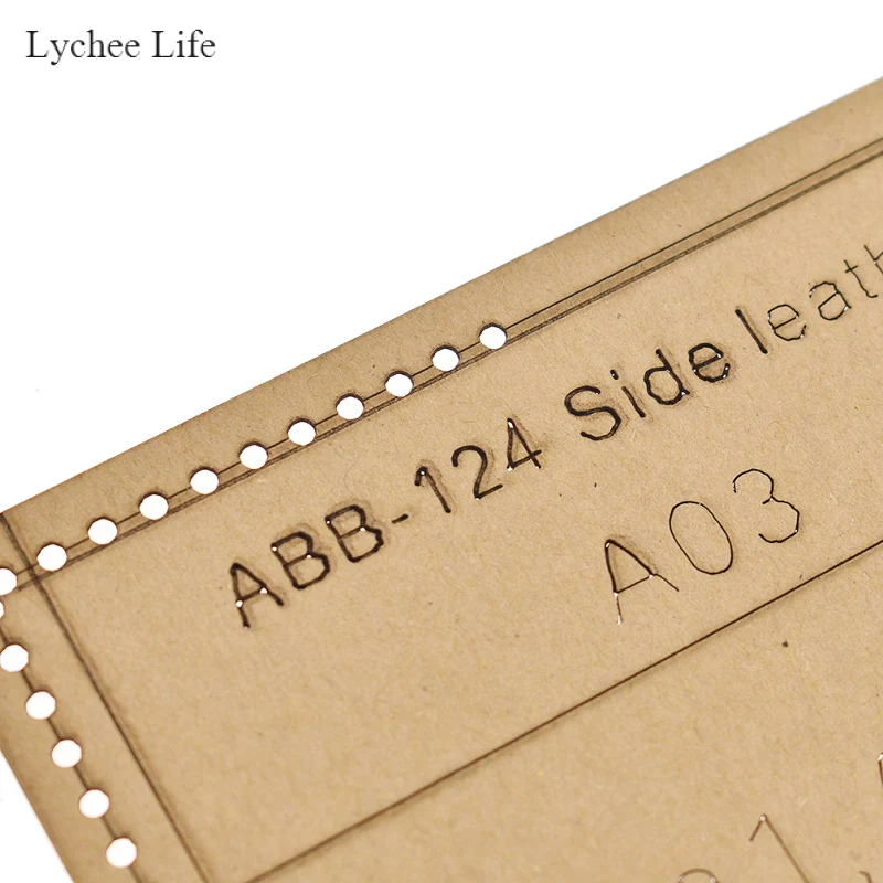 Lychee Life Glasses Case Pocket Cowhide Leather Paper Crafts Template Cutting Tools Diy Handmade Accessories | Дом и сад