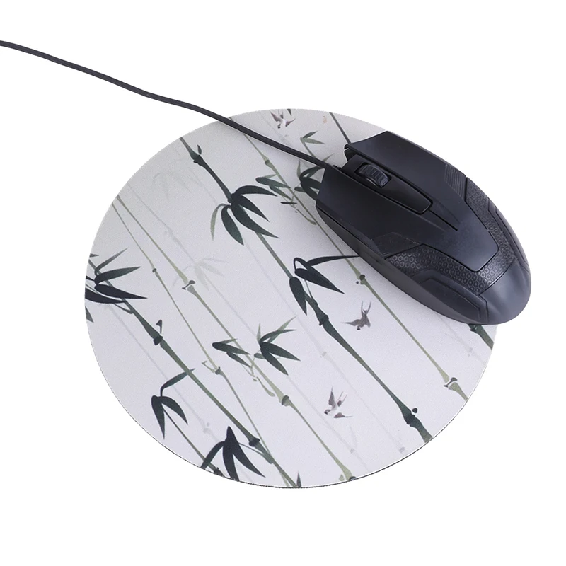 Сливы бамбуковый арт дизайнерский коврик для мыши круглые офисные прокладка