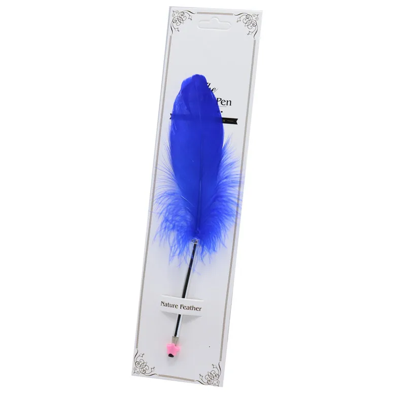 10 pcs dark blue 10 шт. Красивая перьевая Шариковая ручка для письма для школьных принадлежностей канцелярские дешевые товары милые Kawaii Ручки канцелярские товары - Цвет: 10 pcs dark blue