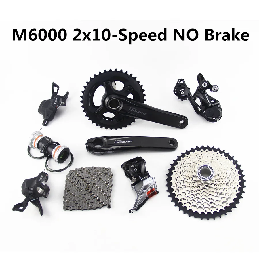 SHIMANO DEORE M6000 Группа Комплект MTB горный велосипед Группа Комплект 2x10 30x10-скоростной HG500-10 11-42T M6000 задний переключатель рычаг переключения передач