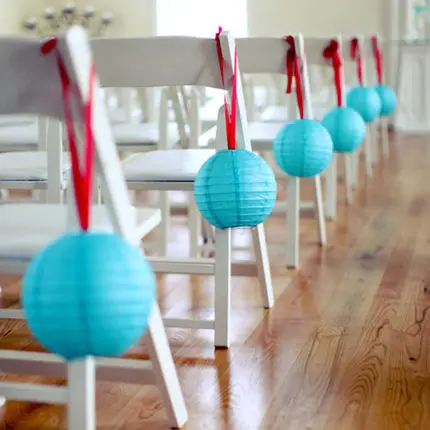 10 штук/лот 12 дюймов (30 см) европейские синие цвета китайские бумажные фонарики для дома, школы, украшения свадебного места.