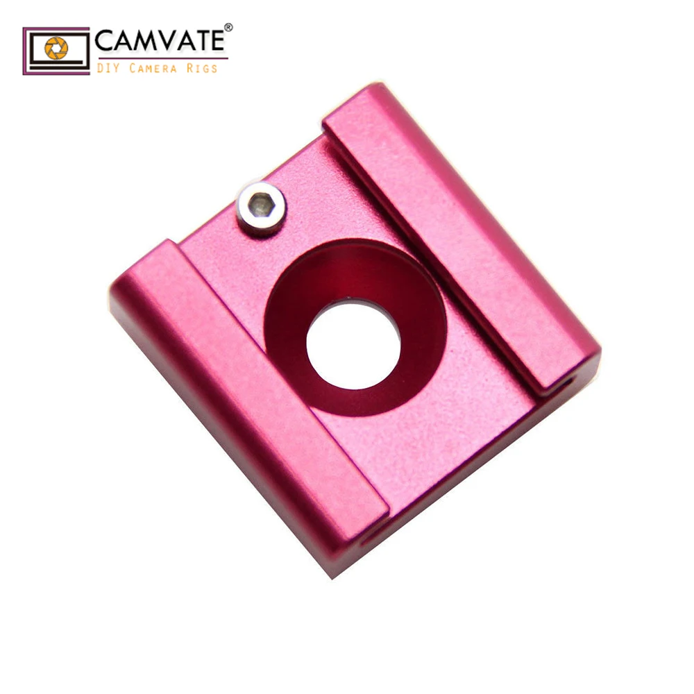 CAMVATE Холодный башмак адаптер с 1/"-20 отверстие для Blackmagic cinema camera s(красный) C1367 камера фотографии аксессуары