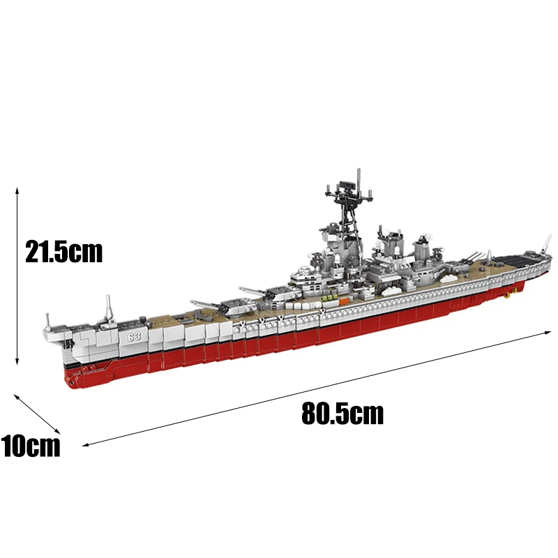 Конструктор корабль Миссури XB-06030 Вторая мировая война Военная серия набор